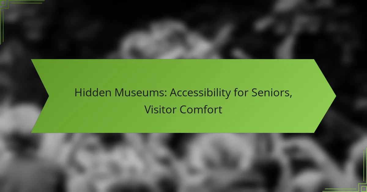 Hidden Museums: Accessibility for Seniors, Visitor Comfort