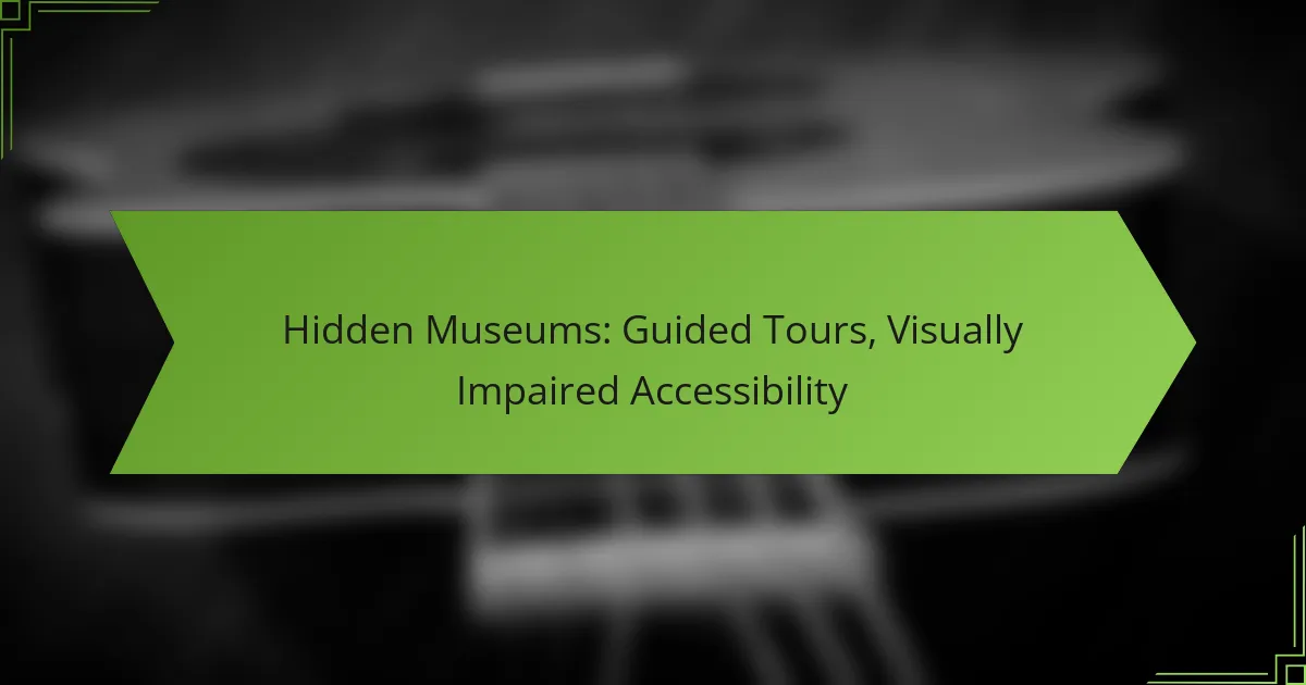Hidden Museums: Guided Tours, Visually Impaired Accessibility