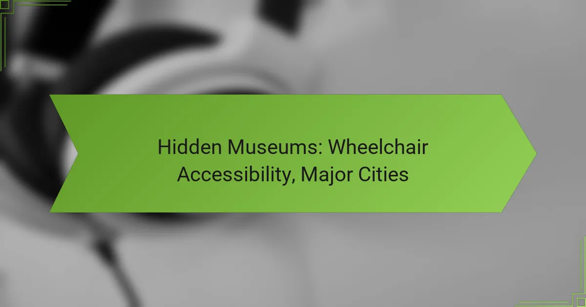 Hidden Museums: Wheelchair Accessibility, Major Cities