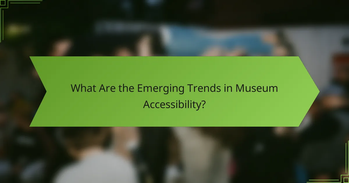 What Are the Emerging Trends in Museum Accessibility?