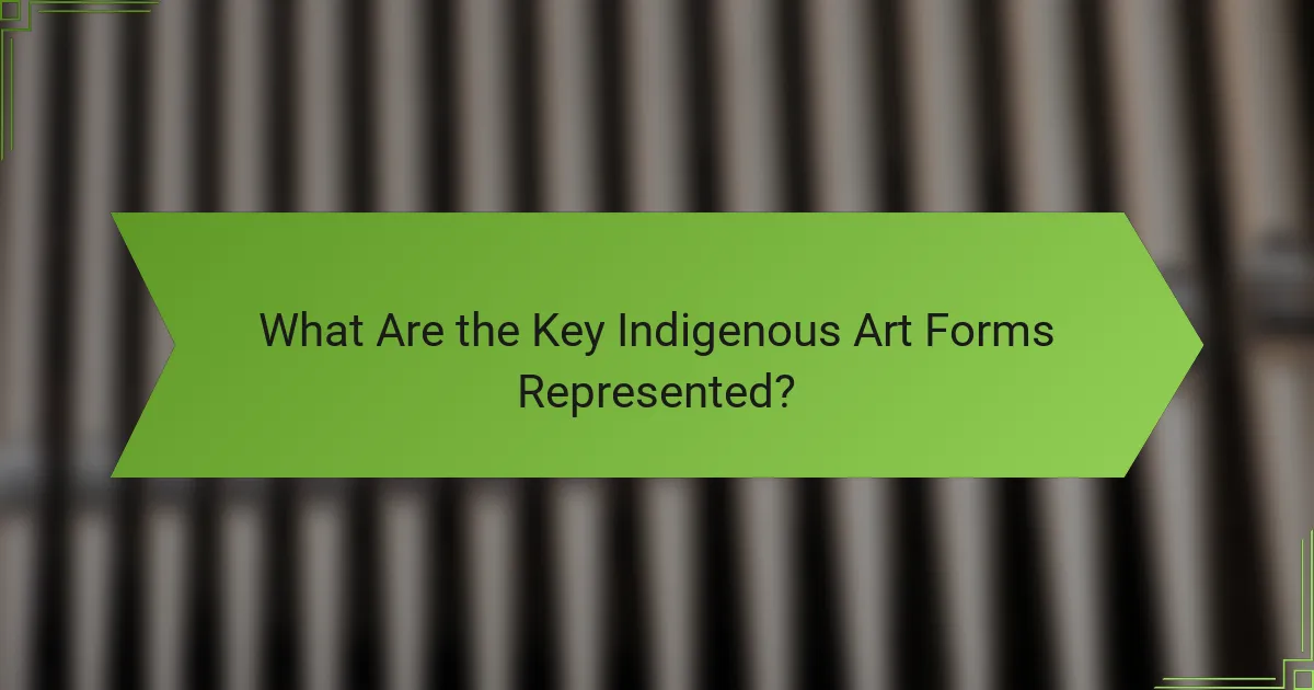 What Are the Key Indigenous Art Forms Represented?