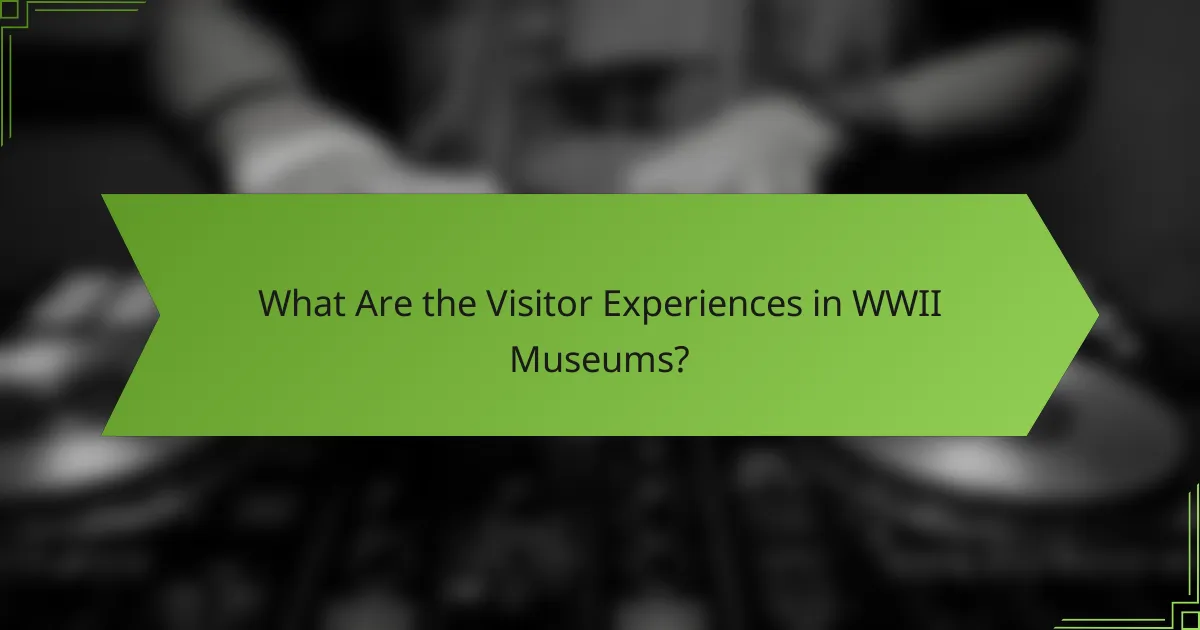 What Are the Visitor Experiences in WWII Museums?